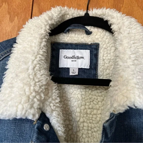Goodfellow & Co. Denim Jacket with Sherpa Lining - Picture 2 of 3